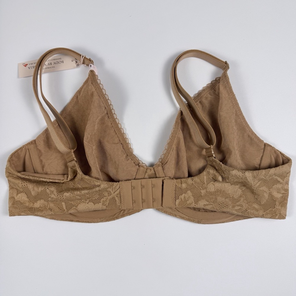 Victoria's Secret Body By Victoria Tan Floral Lace Demi Underwire Bra 32DD NWT - Picture 3 of 5